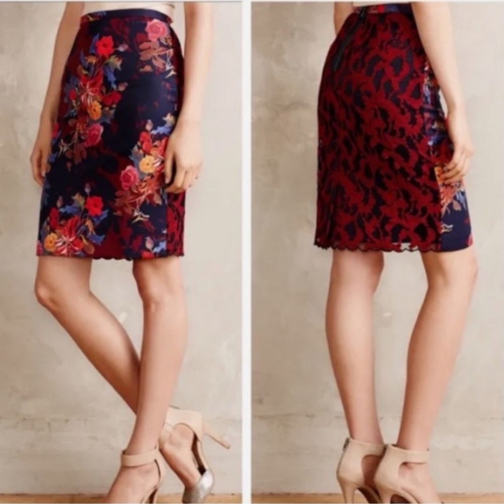 Anthropologie X Leifsdotttir Quinn Pencil Skirt - Sz 10P - EUC